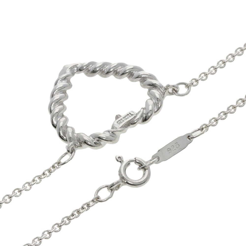 Tiffany Twisted Heart Necklace Silver